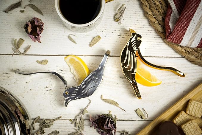 Handmade Silver Bird Lemon Squeezer – Premium Mirror-Finish Stainless Steel Manual Juicer