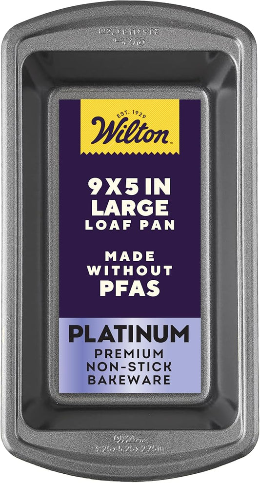 Wilton Advance Select Premium Non-Stick Bread Loaf Pan, 9.25 x 5.25 Inches, Steel, Silver