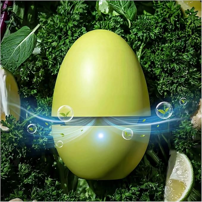 Smart Refrigerator Deodorizer,Active Oxygen Refrigerator Odor Eliminator, Rechargeable Design, Long-Lasting Up to 5 Years Helps Keep Food Fresh, Compact Fridge Deodorizer