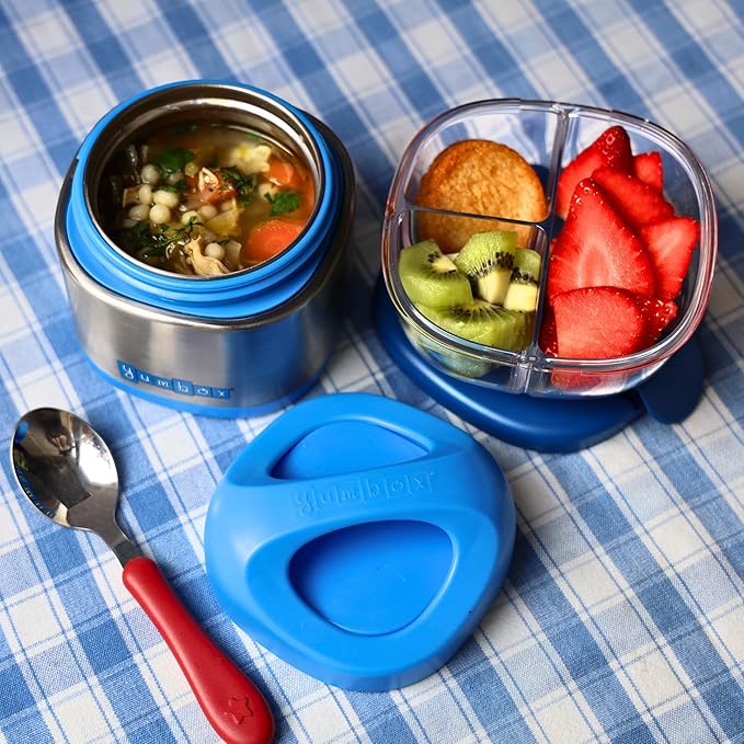 Yumbox Snack Bowl – 3-Compartment Leakproof Snack & Breakfast Container for Kids & Adults – Reusable Bento Snack Box for Yogurt, Parfaits, Fruit, Veggies & Small Meals