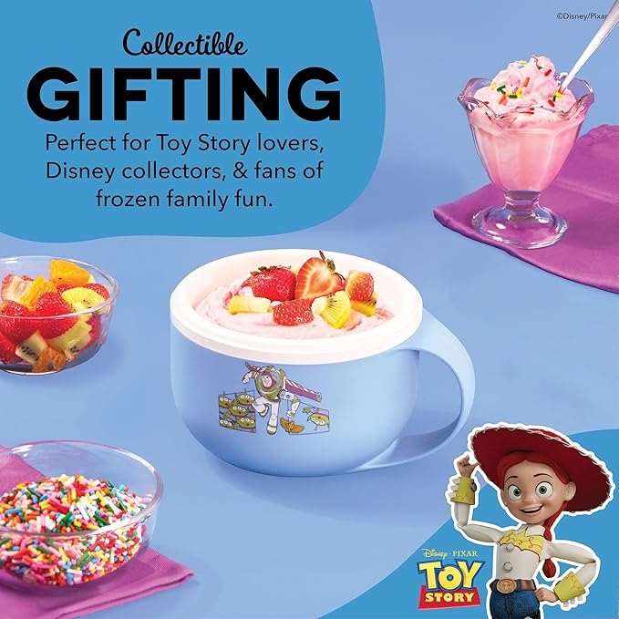 Disney Dash My Mug Ice Cream Maker - Makes Single Serving of Gelato, Frozen Yogurt, Sorbet & More - Easy to Clean & Use - Toy Story, 1 Bowl
