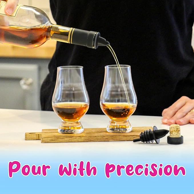 Hawaiian Shaved Ice Syrup Precise Control Bottle Pourers, Professional Pour Spouts for Snow Cone & Drink Flavors (3-Pack)