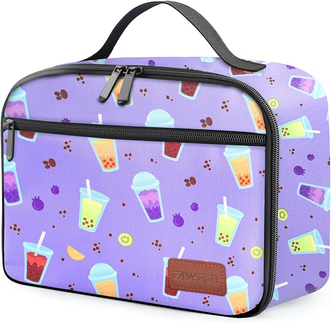 Lunch Box Kids, Insulated Lunch Bag for Women Men, Cooler Reusable Cute Lunch Containers for Boy & Girls, Adults Leak Proof Large Lunch Tote Bags for School, Work, Travel, Picnic Outdoor and Beach