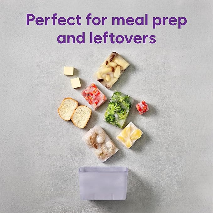 Freezer Storage Containers, 10 Pcs Assorted Containers with Lids Value Pack│Flexible even when frozen│Freezer safe│Anti-freezer burn│BPA-free│Stackable│Made in Korea