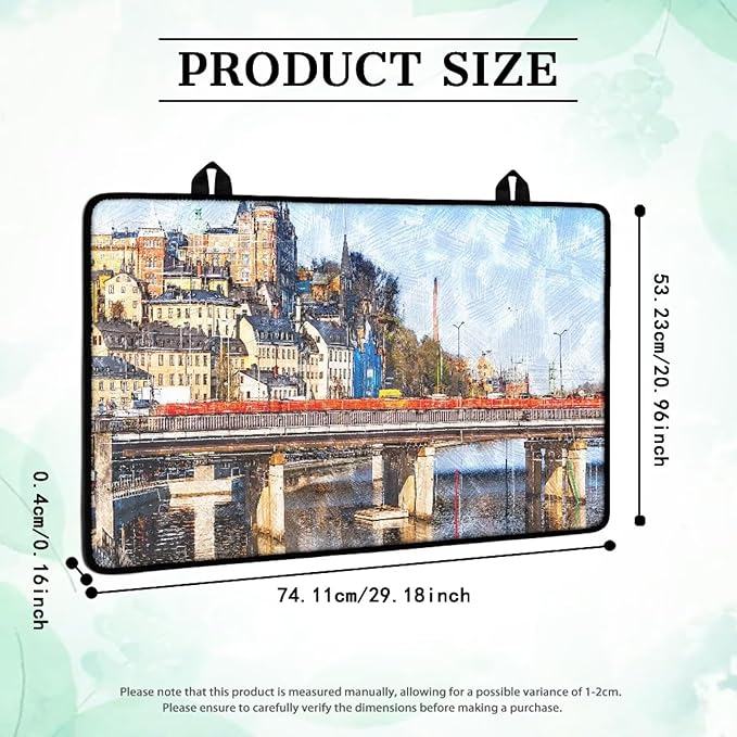 Sweden Pattern Electric Stove Top Cover Countertop Covers Electric Stove Protector Scratch-Resistant Flat Top Oven Cover Heat Resistant