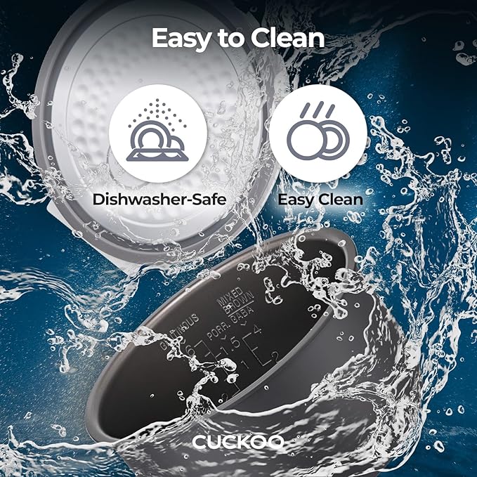 CUCKOO Basic Rice Cooker 6-Cup Uncooked / 12-Cup Cooked, Versatile Rice Maker with Non-Stick Inner Pot, Easy to Use, Auto Keep Warm, White/Purple (CR-0671V)