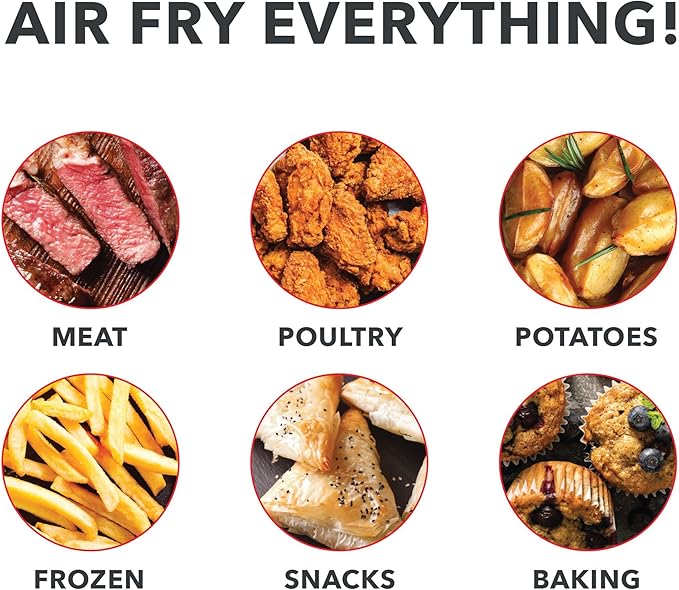 Dash Compact Air Fryer - Healthy Cooking with Auto Shut-Off Feature, Adjustable Temperature Control & Nonstick Fry Basket - Has AirCrisp® Technology - 2 Quart - Aqua