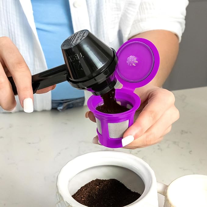 Single Serve Value Pack 1-Stream Reusable Filter Cup/EZ Scoop Perfect Pod Single Serve Pack Reusable Coffee Filter Cup & EZ-Scoop for K-CUP Brewers