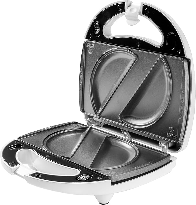 Electric Empanada Maker Machine w Dough Cutter & Nonstick Plates- Easier than Press & Molds- Homemade Latin Turnovers, Hand Pies, Dumplings, Stuffed Pastries w BONUS Churro Plates, Make Dessert & Apps