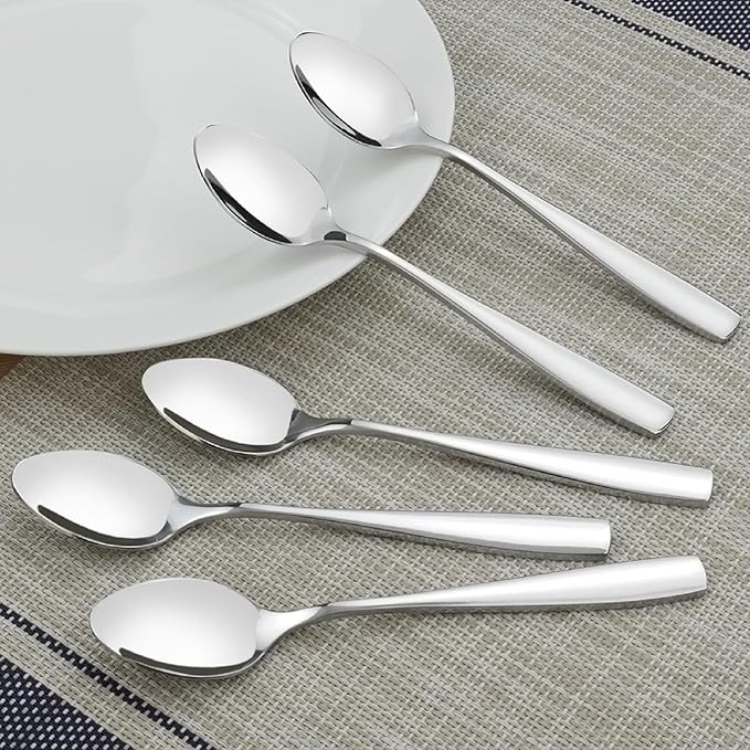 16-Piece Stainless Steel Teaspoons, 5.9-Inch