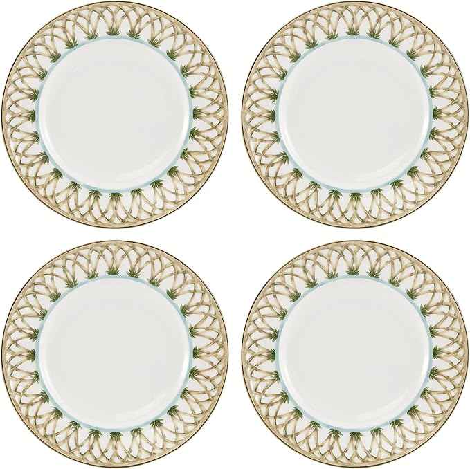 Lenox 897295 British Colonial Bamboo Accent Plates, Set of 4