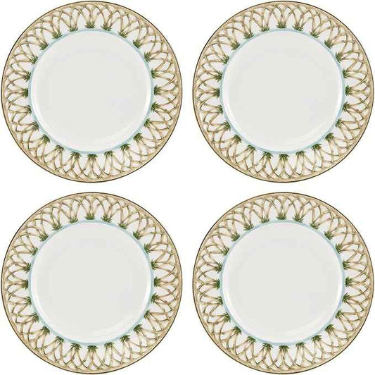Lenox 897295 British Colonial Bamboo Accent Plates, Set of 4