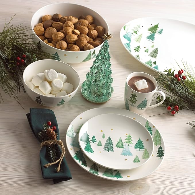Lenox 882060 Balsam Lane Serving Turkey Platter, Christmas Hosting