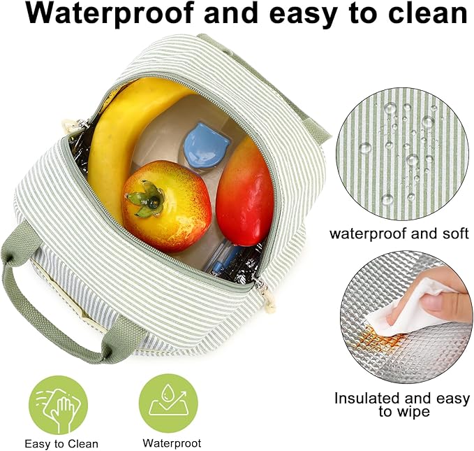 Bluboon Lunch Box for Women Cute Lunch Bag Reusable Insulated Lunch Bags Large Capacity Lunchbox Cooler for Work Picnic or Travel gifts for women