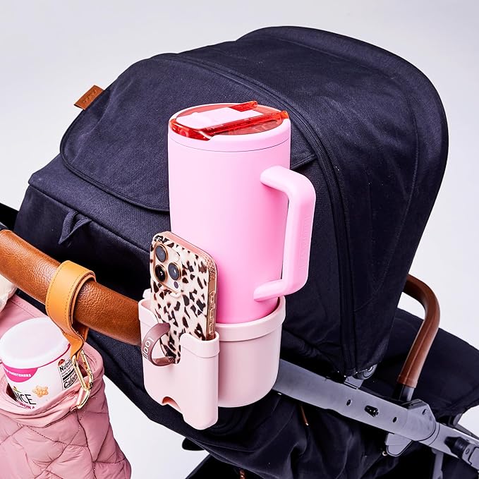 BrüMate Era Flip 40oz Tumbler with 100% Leakproof Covered Straw Lid | Hygienic Covered Straw | Insulated Stainless Steel Water Bottle with Handle | Cup Holder Friendly | BPA-Free (Glacier)