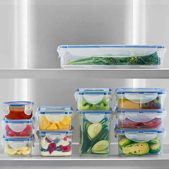 LocknLock Storage Food Storage Container Set, 10-Piece, Clear