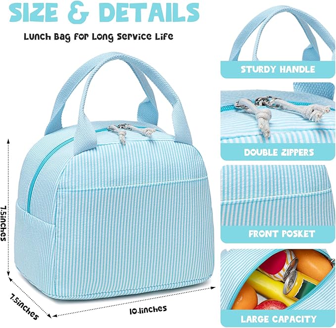 Bluboon Lunch Box for Women Cute Lunch Bag Reusable Insulated Lunch Bags Large Capacity Lunchbox Cooler for Work Picnic or Travel