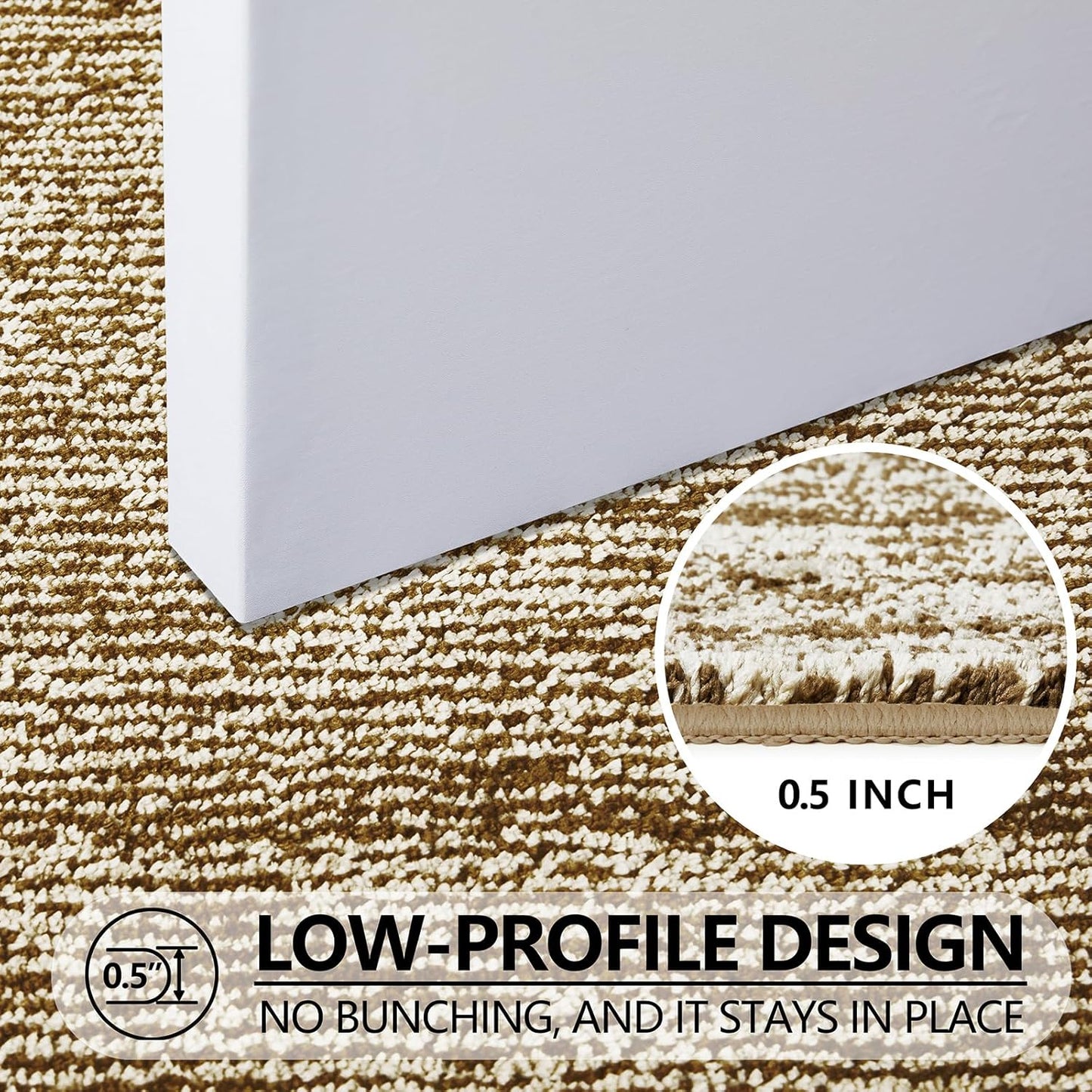 REFETONE Indoor Doormat, Front Door Mat 20"x32" Absorbent Rubber Backing Non Slip Back Door Mats, Washable Low-Profile Inside Floor Mat Door Rugs for Entryway, Resist Dirt Mud Mat for Dogs, Coffee