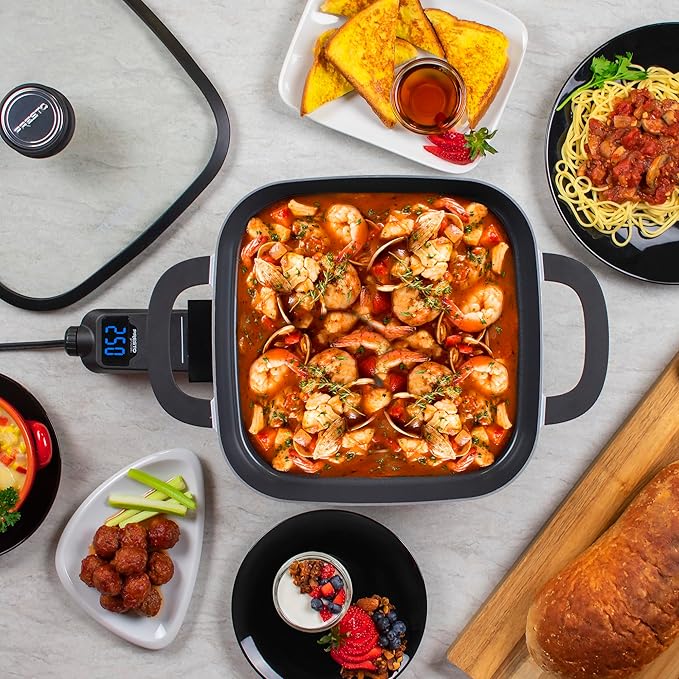 Presto 07118 Tuxedo™ Digital Precision Skillet Multi-Cooker