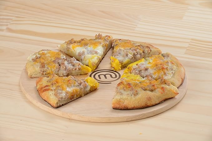 MasterChef Junior Pizza Cooking Set - 5 Pc Kit Includes Real Cookware for Kids w Recipes, Board, Roller - Make Homemade Pizza, Birthday