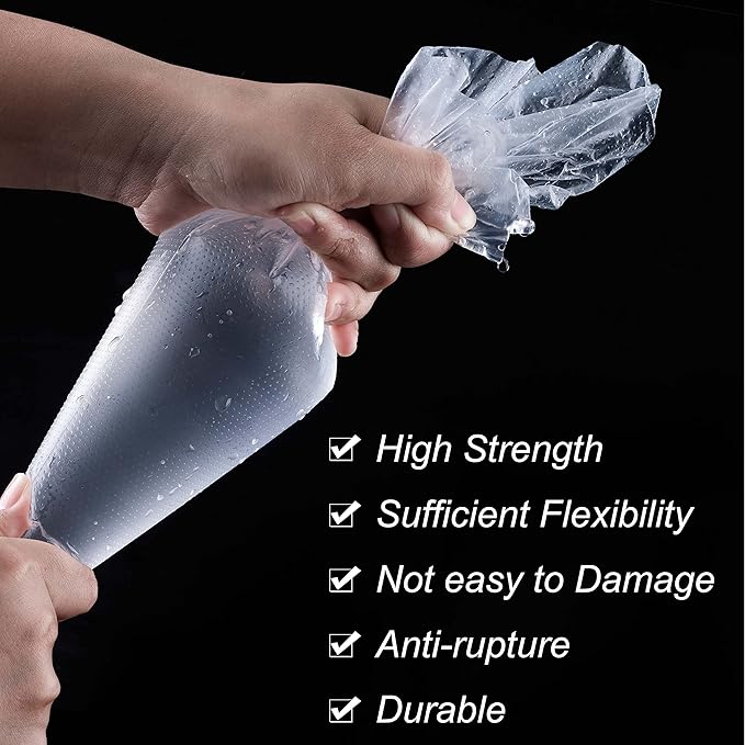 Piping Bags, Pastry Bags 12 Inch 100pcs, Disposable Icing Piping Pastry Bags For Cookie/Cake Decorating Supplies, Anti Burst And Non-Slip Thicken Cake Decorating Bags.