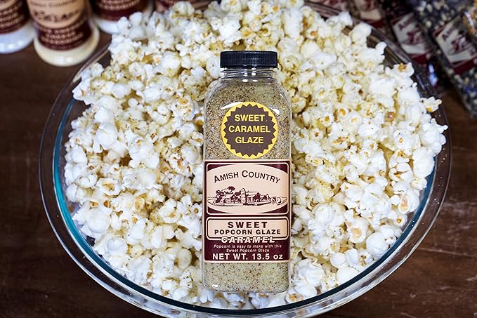 Amish Country Popcorn | 6-4 oz Bags | Variety Popcorn Kernel Set with Toppings | Old Fashioned, Non-GMO and Gluten Free