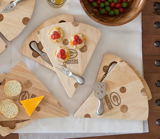 NFL Green Bay Packers Swiss Cheese Set with Cheese Tools
