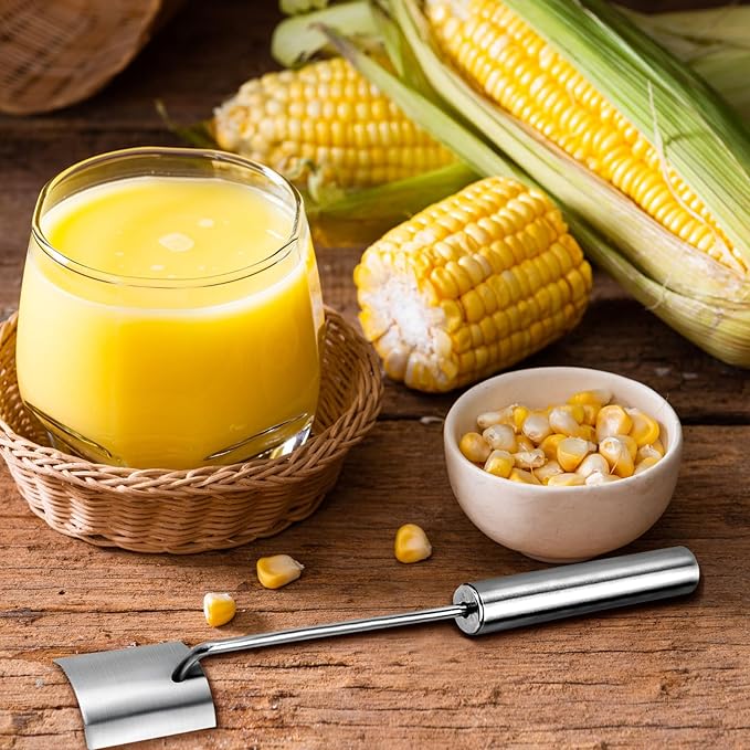 Long Handle Stainless Steel Corn Cob Stripper,Corn Cob Thresher,Corn Peeler,Corn Stripper,Corn Thresher,Corn Kernel Separator,Corn Kernel Scraper,Corn Kernel Cutting Tool,Corn Scraper (Style-A)