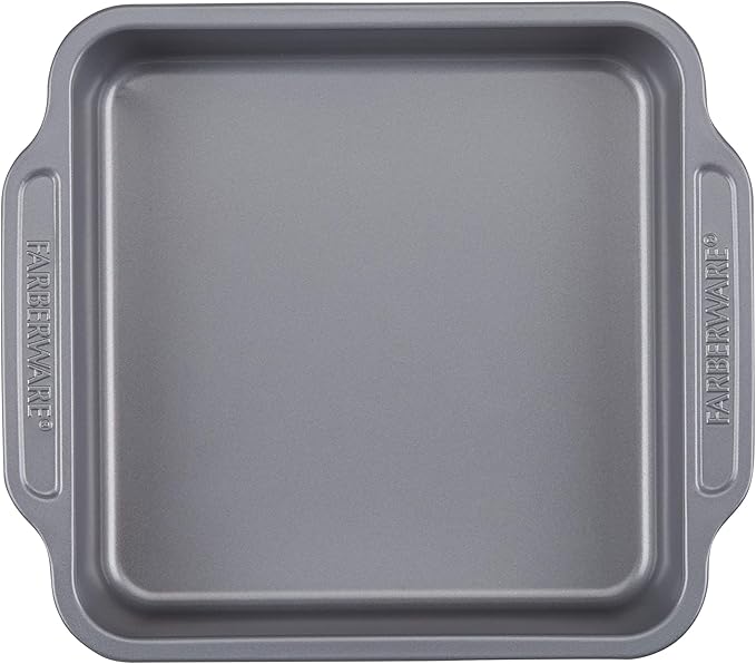 Farberware Nonstick Bakeware Set Includes Cookie Sheets/Baking Cake Muffin and Bread Pan, 8 Piece, Gray