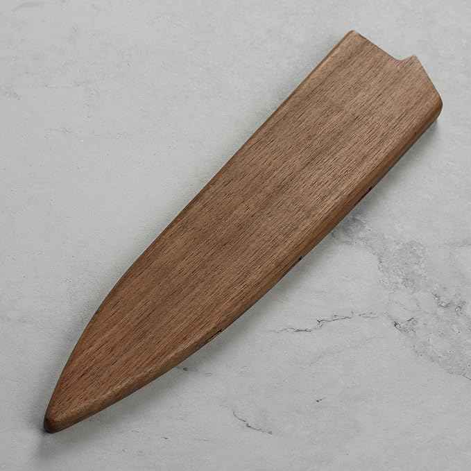 Enso Large Chef's Knife with Sheath - Made in Japan - HD Series - VG10 Hammered Damascus Stainless Steel Gyuto - 9.5" Blade with Saya Cover