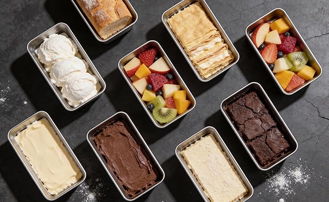 Leonyo Stainless Steel Mini Loaf Pans for Baking, 18 Pack 6.3x3.5IN Small Bread Loaf Pans for Meatloaf, Metal Mini Loaf Tins for Banana Bread Baking Homemade Brownies Smaller Loaves, Dishwasher Safe