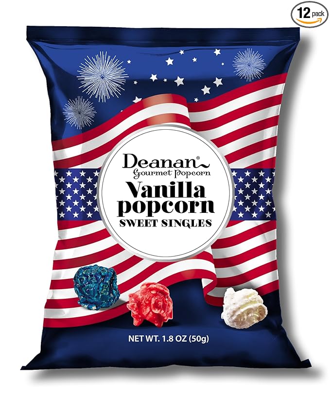 Deanan® Patriotic Vanilla Popcorn 12 Count (1.5 Cup ea)