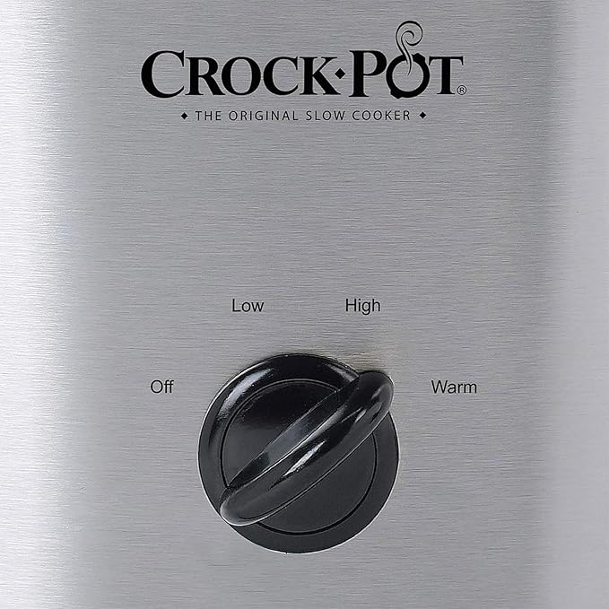 Crock-Pot SCCPVL600S Cook' N Carry 6-Quart Oval Manual Portable Slow Cooker, Silver