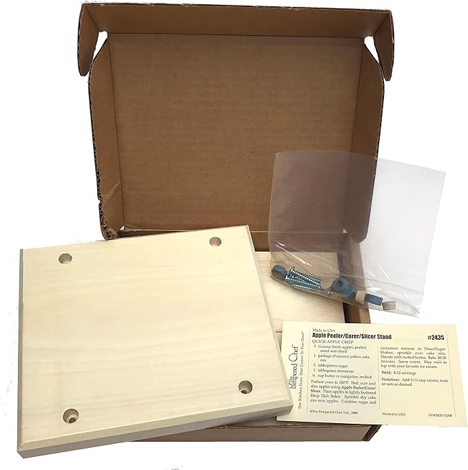 The Pampered Chef Wood Stand, for use with the Apple Peeler/Corer/Slicer