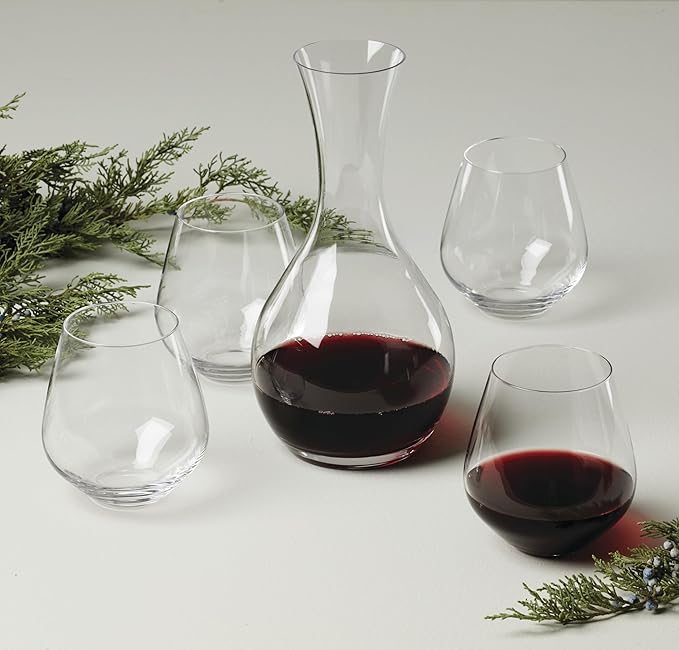 Lenox 893690 Tuscany Classics 5-Piece Decanter & Glass Set