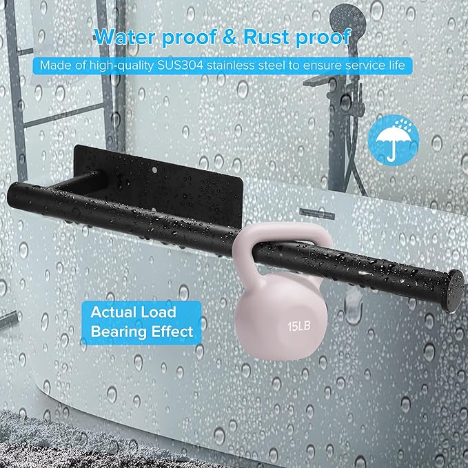 UREZORGEAR 2nd Gen Paper Towel Holder Under Cabinet No Drilling, [More Sturdy] Self Adhesive or Drilling Paper Towel Holder Wall Mount for Kitchen,RV [Fit Mega Paper Towel Roll] SUS304 Stainless Steel