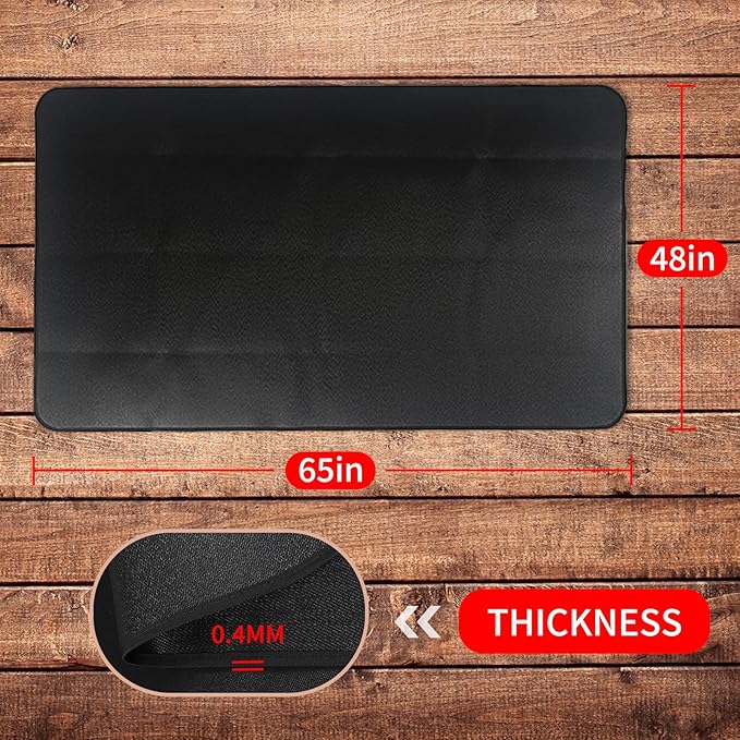 Large 65 x 48 inches Under Grill Mats for Outdoor Grill, Fireproof Mats for Under Reusable Oil-Proof Waterproof BBQ Pad for Deck Patio Grass Outdoor Indoor Grill Solo Stove Accessories