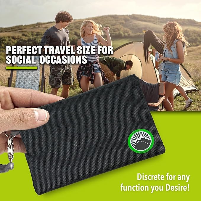 Large and Small Smell Proof Bag Combo, Smell Proof Container, Dog Tested Odor resistant Bag, Best Zipper Odor sealing Pouch Herbs, coffee & Travel Medicine Bag, Scent resistent Containers