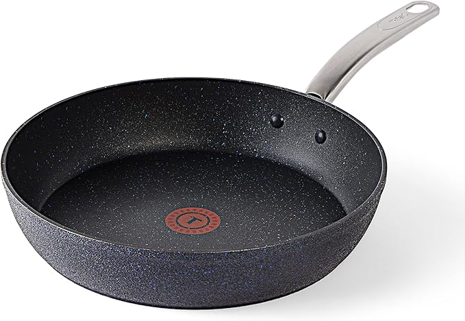 T-FAL StoneShield 12" / 30cm Frypan, Non-Stick, Anti-Warp, Rock Texture, Dishwasher & Oven Safe, Easy to Clean