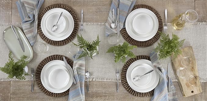 Oneida 899205 24 Seven White 24-Piece Dinnerware Set, Service For 8
