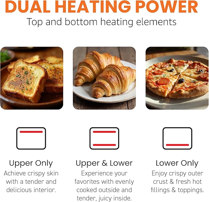 Elite Gourmet Compact 8.5Qt Air Fryer Oven – Mini Countertop Air Fryer with Adjustable Time & Temperature Controls, 800W, Includes Air Fry Basket, Bake Pan & Recipes, Stainless Steel