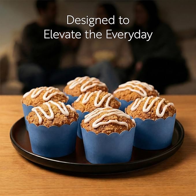 Restaurantware Baking Cups 200 Pack of 10 oz Paper Cupcake Liners Greaseproof Scalloped Oven-Safe Elegant Dessert Muffin Cups Disposable for Parties