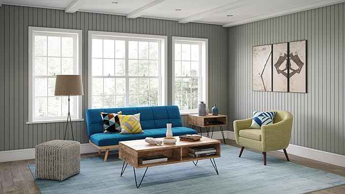 SIMPLIHOME Hunter End Table - 22 inch Wide Solid Mango Wood and Metal Square Accent Table with Open Storage Compartment and Hairpin Legs in Natural, Industrial Nightstand for Living Room or Bedroom