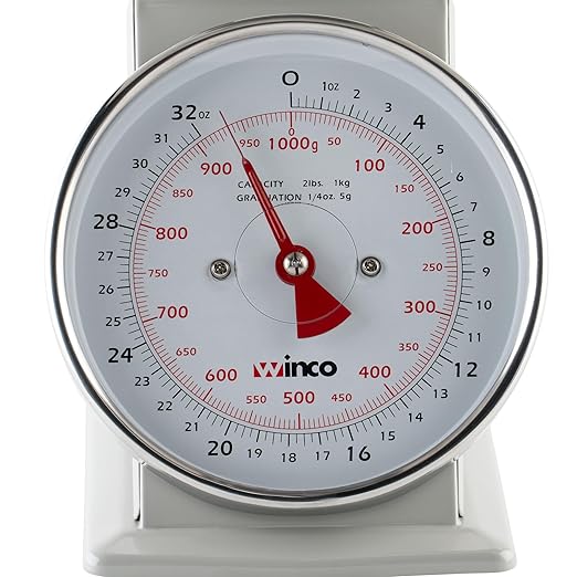 Winco Analog Receiving Scale with Dial, 6.5"