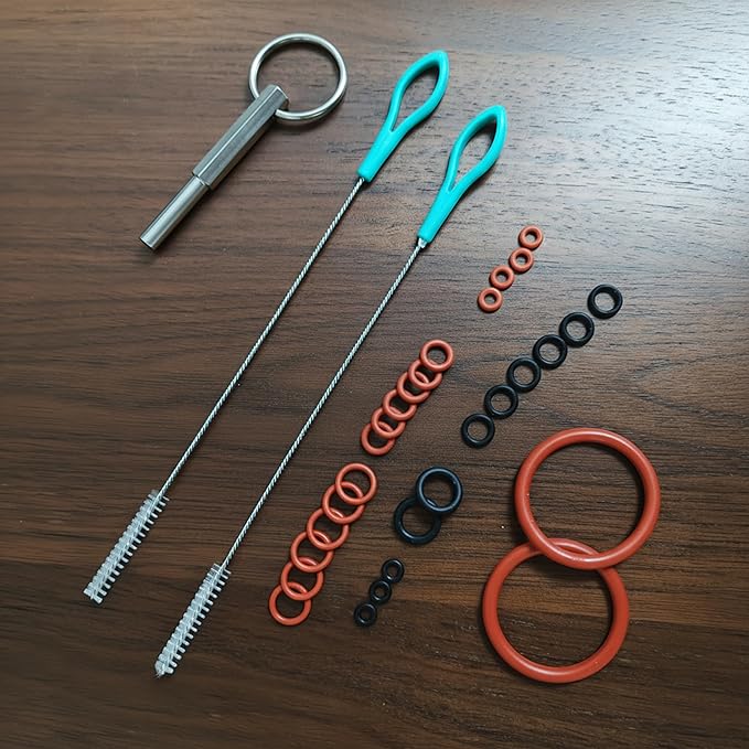 O-Ring Gasket Seal & Brew Valve Tool Set – Compatible with Jura Accessories and Krups Replacement Parts, Security Oval Head Key for Coffee Machine Repair, Replacement & Maintenance
