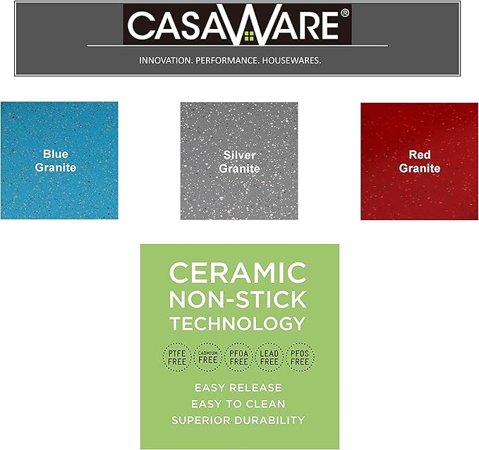 casaWare Pizza/baking Pan 12-inch (Blue - Granite)
