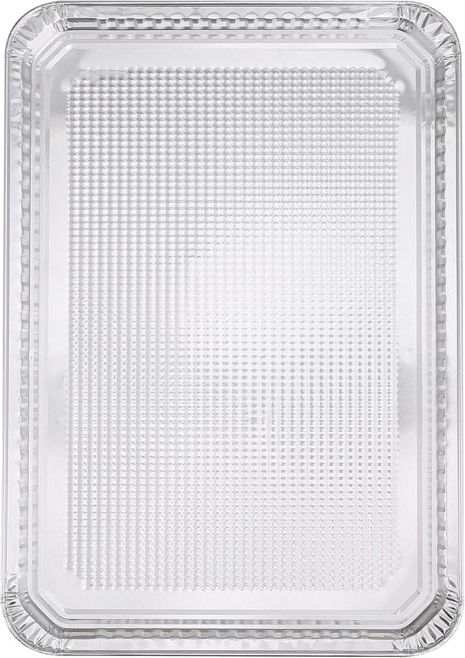 Glad Disposable Bakeware Aluminum Rectangular Cookie Sheets for Baking and Roasting, 12 Count-16" x 11" x 0.25" - Textured, Made from Aluminum - Baking Sheets, Baking Pans, Foil Cookie Sheet