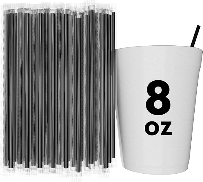 Individually Wrapped Coffee Stirrers (Black, 500)