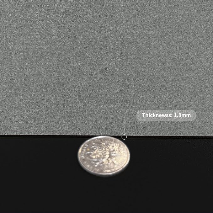Table Protector Pad for Dining Room Table - Can Be Used On Both Sides Waterproof and Easy to Clean Good Flatness Used for Dining Table(Black+Gray 46x96)