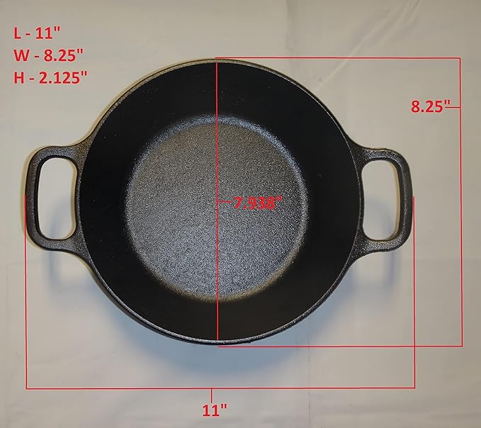 Lodge 8 Inch Pre-Seasoned Cast Iron Skillet - Dual Assist Handles - Use in the Oven, Stove, Grill, or Over a Campfire - Black (Pack of 3)